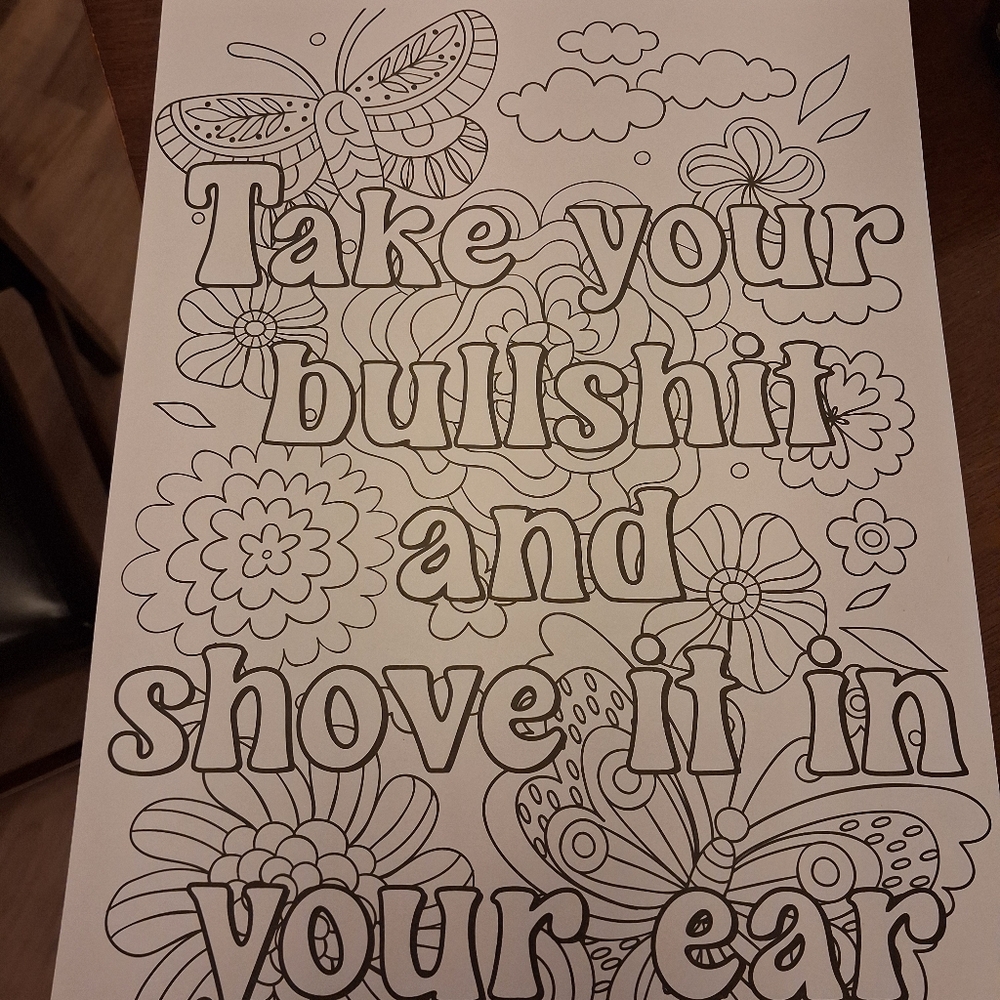 Profanity Coloring Book - Picture 2 of 3